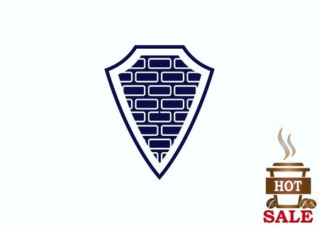 Shield protection iconのイラスト素材