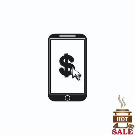 Electronic money iconのイラスト素材