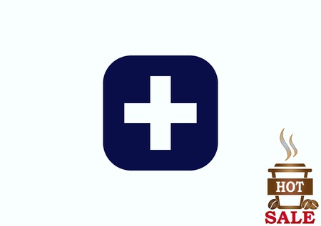 Plus iconのイラスト素材