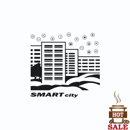 Smart sity icon. Collection modern trend concept.  vector illustration symbolのイラスト素材