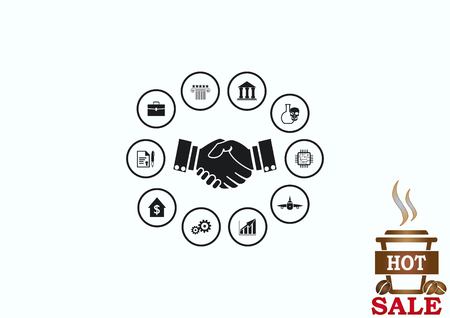 Business strategy icon, business concept icon, vector illustration.のイラスト素材