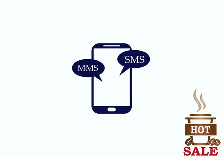 Phone talk iconのイラスト素材