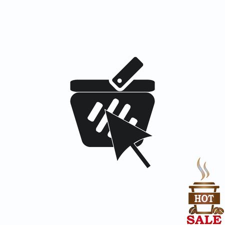 Shopping trolley, cart iconのイラスト素材