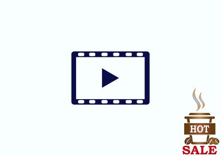 Video icon, vector illustrationのイラスト素材