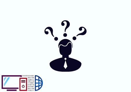 faq icon, question icon.のイラスト素材