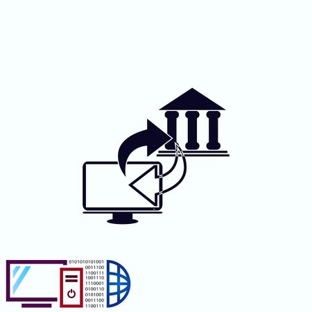 Internet banking icon.のイラスト素材