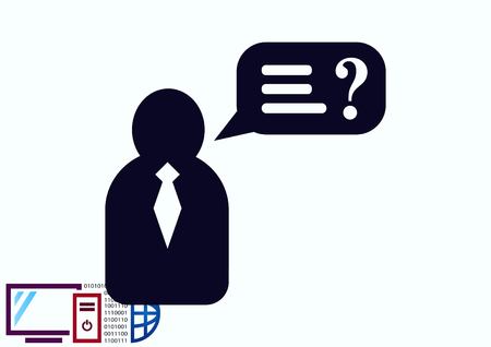 faq icon, question icon.のイラスト素材
