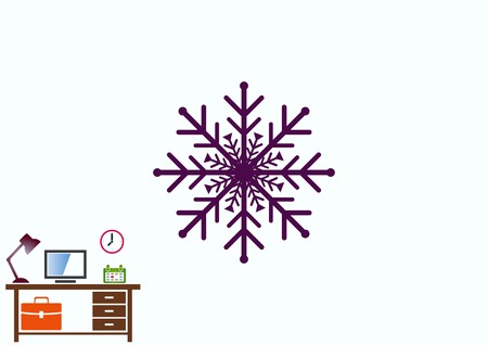 snowflake iconのイラスト素材