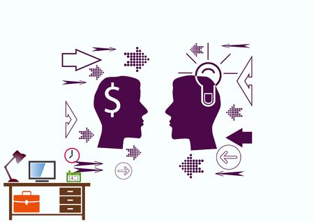 Business strategy icon, business concept icon, vector illustration.のイラスト素材