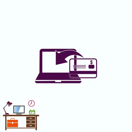 Internet banking icon.のイラスト素材