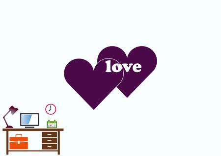 Human heart, Love  iconのイラスト素材