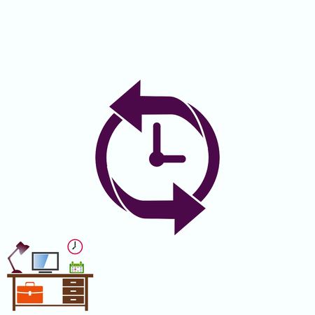 Clock iconのイラスト素材