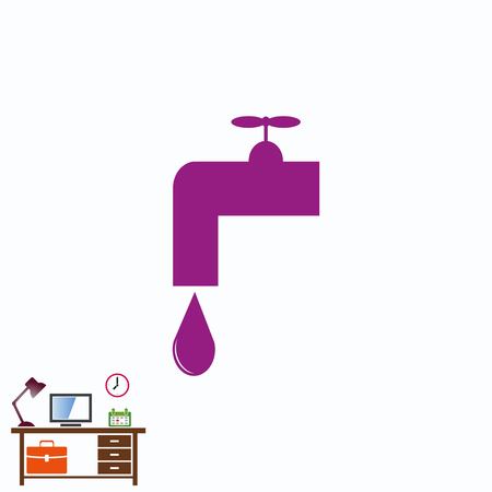 Droplet iconのイラスト素材