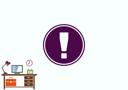 Exclamation danger signのイラスト素材