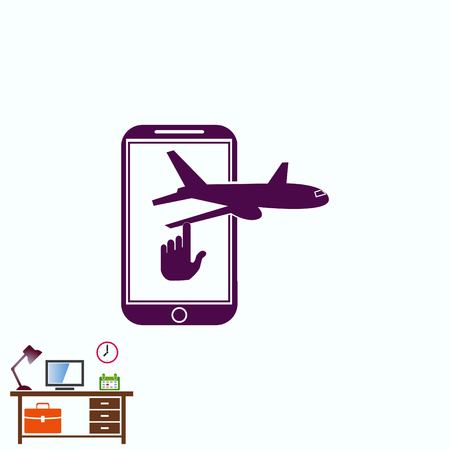 Aircraft iconのイラスト素材