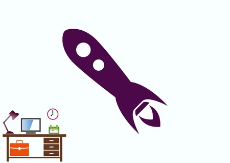 Rocket iconのイラスト素材