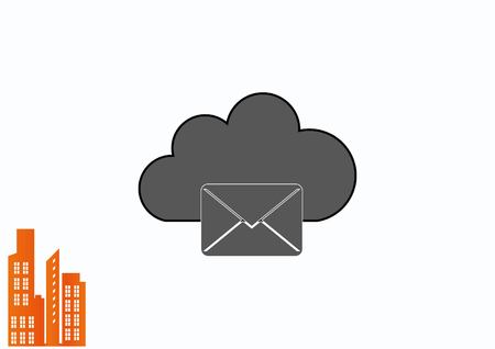 Cloud storage, icon  vector illustrationのイラスト素材