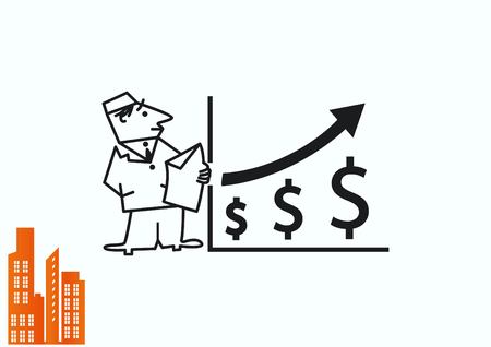 Business strategy icon, business concept icon, vector illustration.のイラスト素材