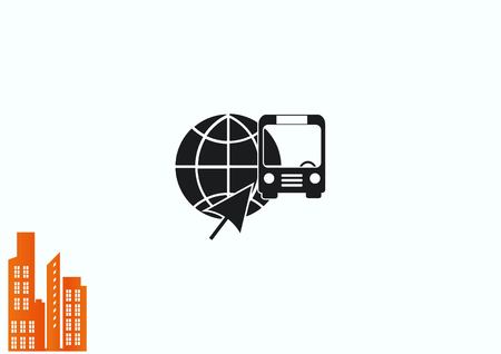 Bus iconのイラスト素材