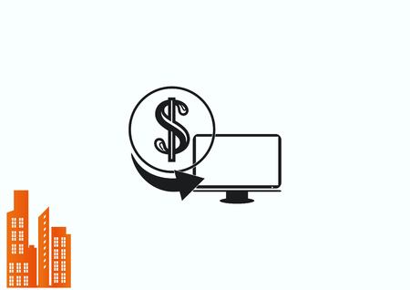 Electronic money iconのイラスト素材