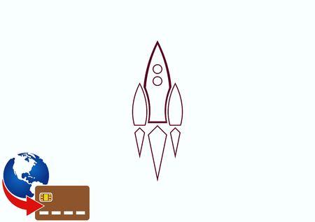 Rocket iconのイラスト素材