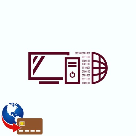 Computer, laptop iconのイラスト素材