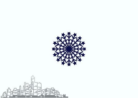 snowflake iconのイラスト素材