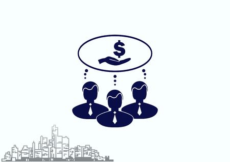 Business strategy icon, business concept icon, vector illustration.のイラスト素材