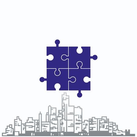 Puzzle iconのイラスト素材