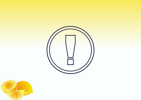 Exclamation danger signのイラスト素材