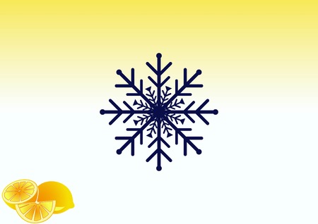 snowflake iconのイラスト素材