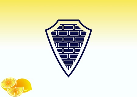 Shield protection iconのイラスト素材