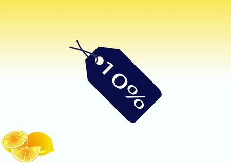 SALE tag icon, vector illustration. Flat design styleのイラスト素材