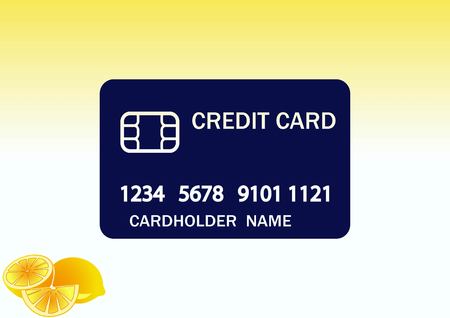 Corporate card icon, credit card icon, vector illustration. Flat design styleのイラスト素材