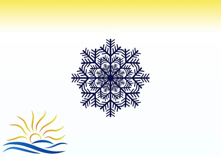 snowflake iconのイラスト素材