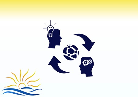 Business strategy icon, business concept icon, vector illustration.のイラスト素材