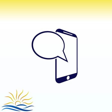 Speech bubbles icon vector iconのイラスト素材