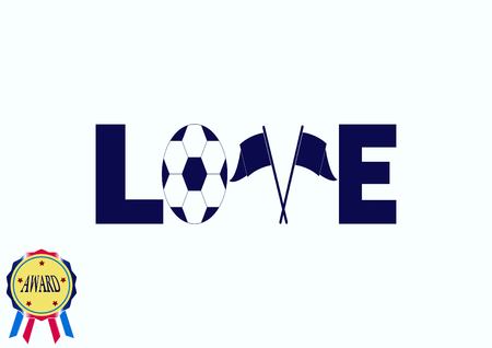Football isolated on a white iconのイラスト素材