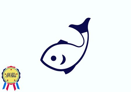 Fish icon. Vector illustration.のイラスト素材