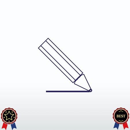 Pencil writing icon.のイラスト素材
