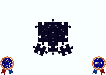 Puzzle iconのイラスト素材
