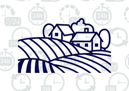 Farm products vector illustration.のイラスト素材