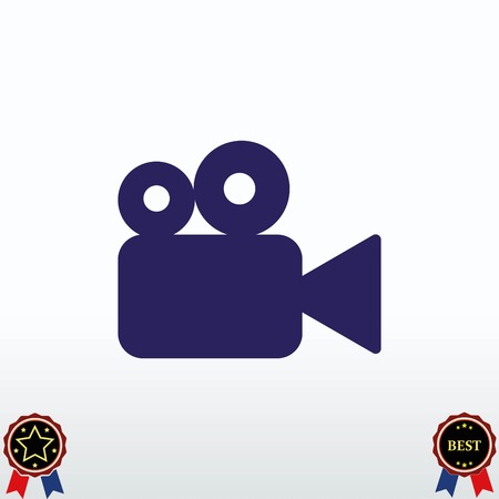 Video icon, vector illustrationのイラスト素材