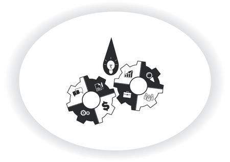 Business strategy icon, business concept icon, vector illustration.のイラスト素材