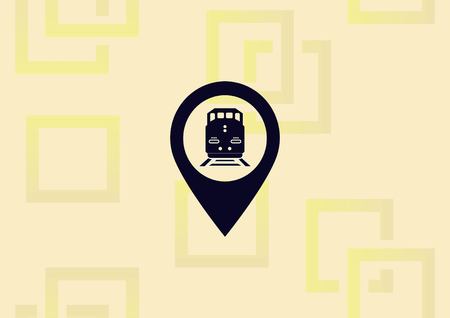 Navigator Guide itinerary icon vector illustration.のイラスト素材