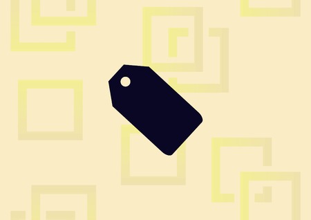 Sale tag icon, vector illustration flat design style.のイラスト素材