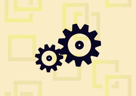 Spare parts gear icon vector illustrationのイラスト素材