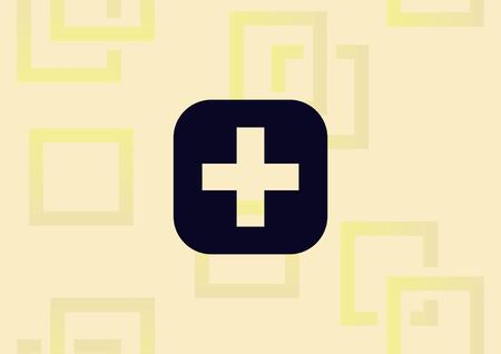 Plus icon vector illustration