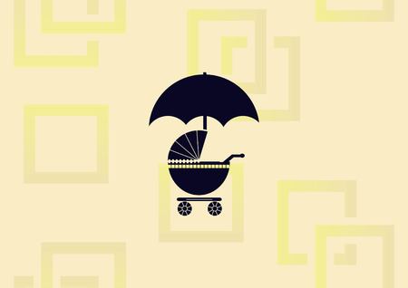 Baby carriage icon vector illustrationのイラスト素材