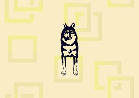 Dog icon vector illustrationのイラスト素材